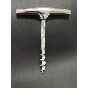 Vintage E.B. Italy Direct Pull, T-Shaped, Spiral Worm, 4” Wine Opener Cork Screw
